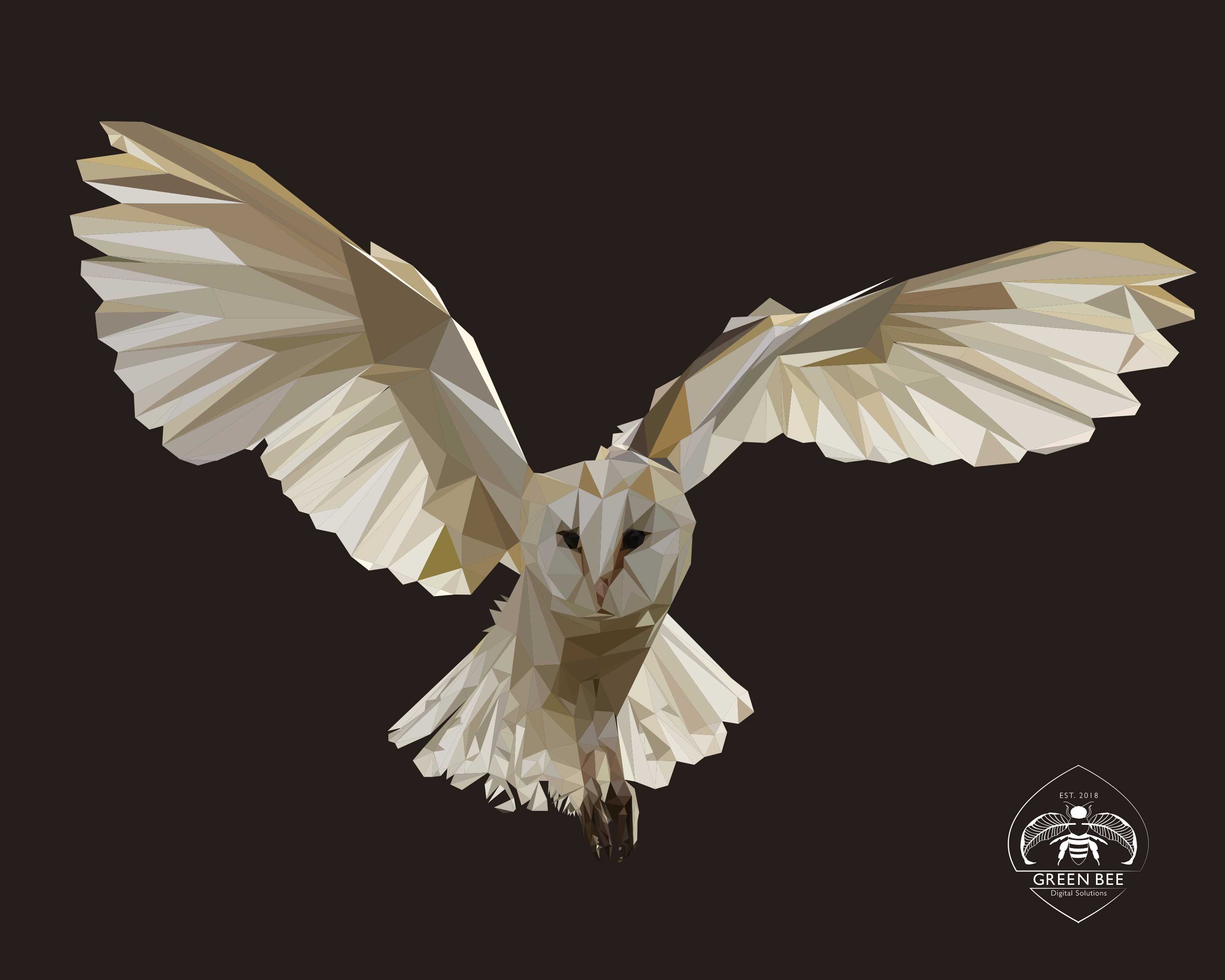 3000x2400 Owl Vector Illustration