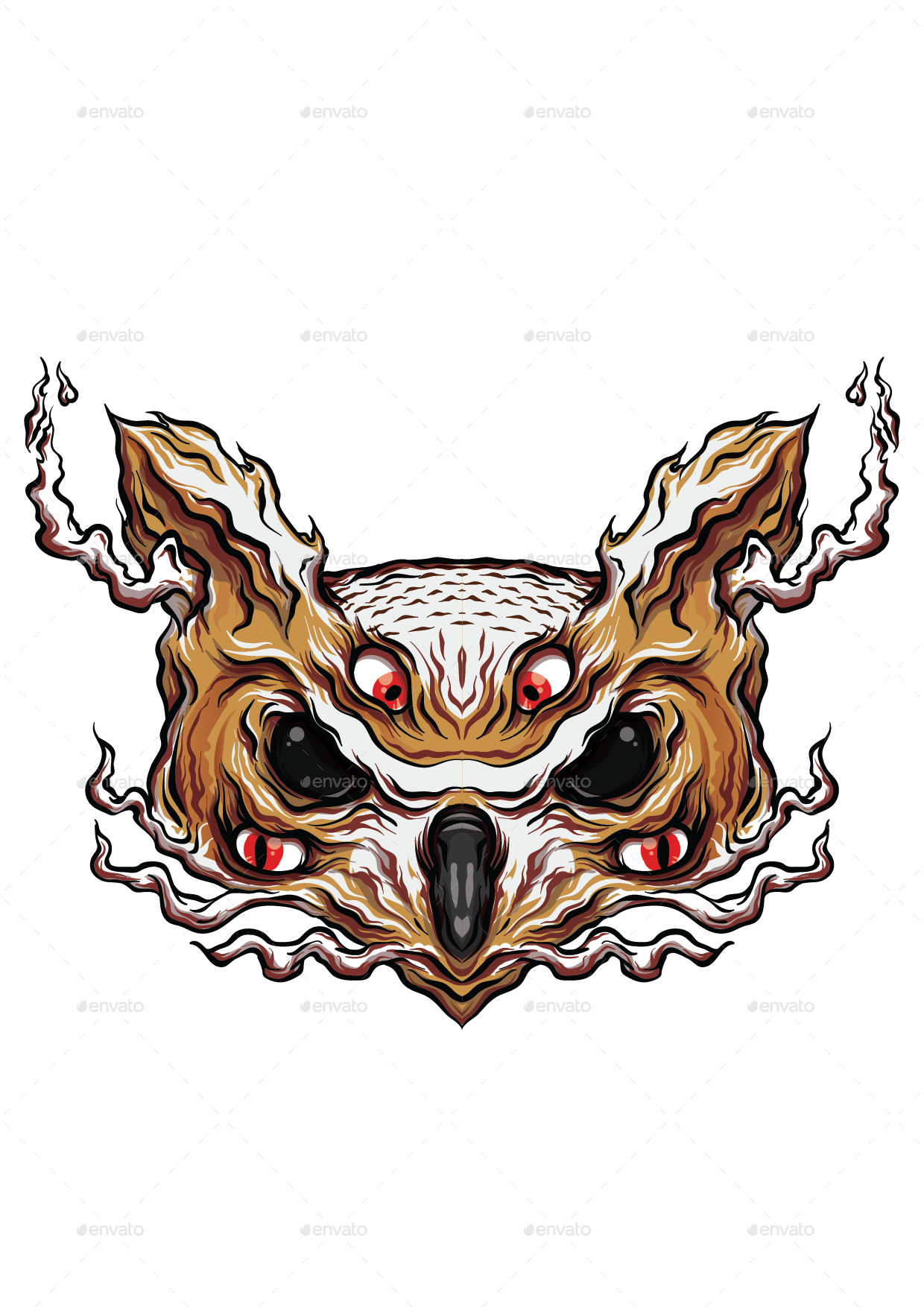 1240x1754 Owl Vector Logo