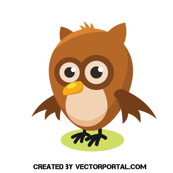 660x660 Cartoon Owl Vector Image