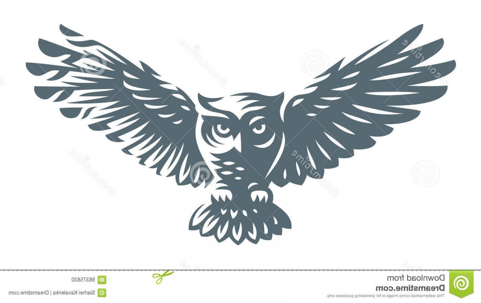 1560x984 Stock Illustration Owl Vector Illustration Icon Design White