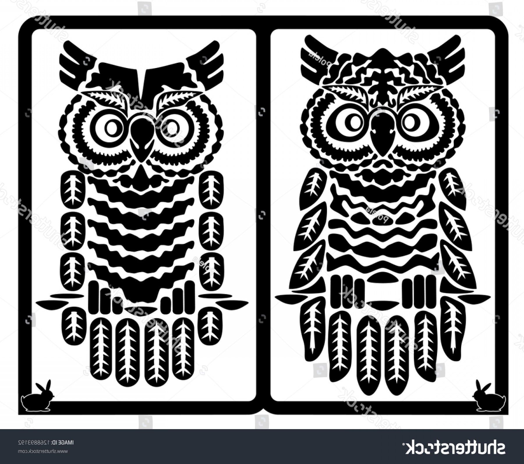 1800x1596 Owl Vector Black Laser Cut Out Savoyuptown