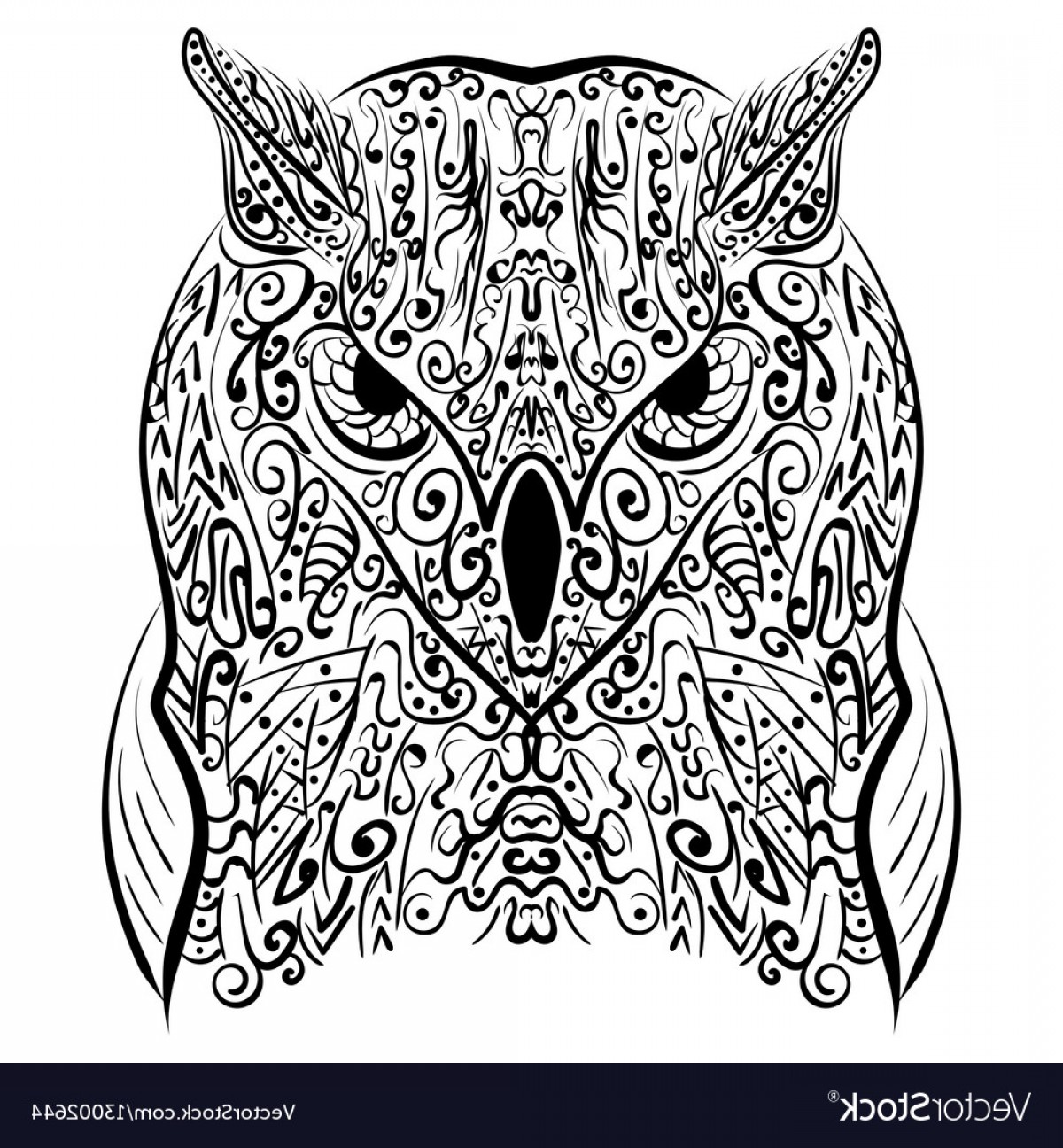 Owl Vector Black And White at Vectorified.com | Collection of Owl ...