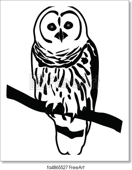 450x580 Free Art Print Of Owl Owl Vector Freeart