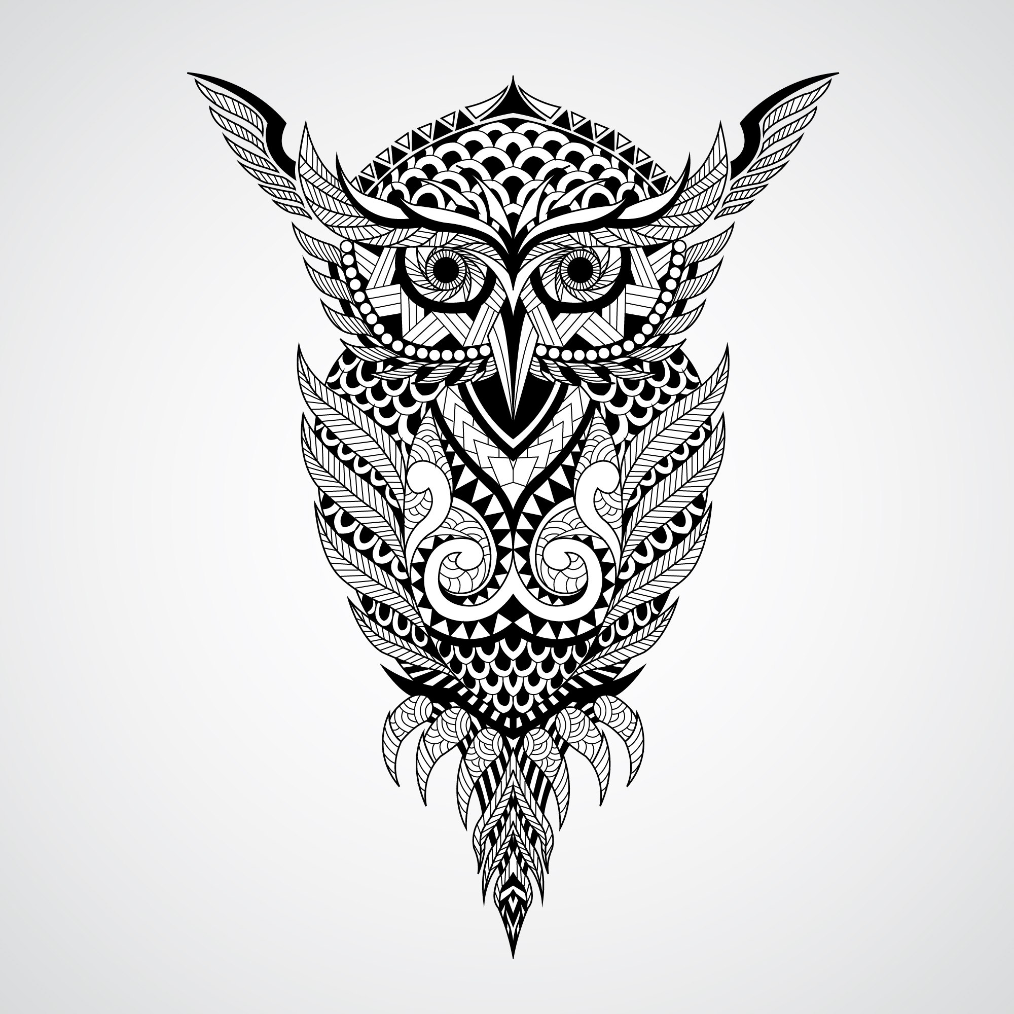 2000x2000 Geometrical Owl Vector Art Free Vector Free Download Vector