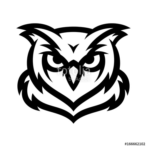 500x500 Owl Vector Logo Illustration Stock Image And Royalty Free Vector