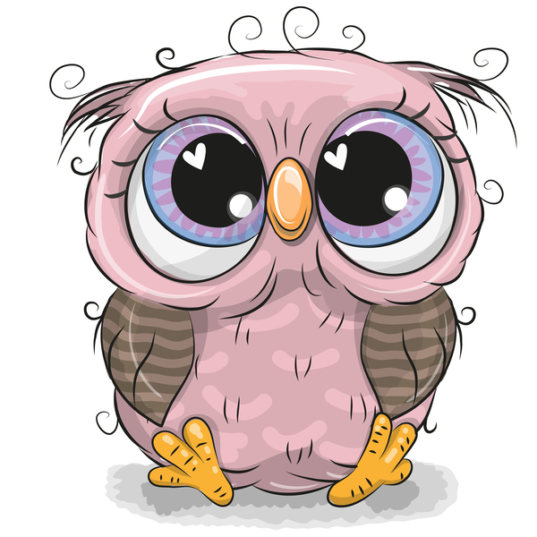 600x600 Cute Cartoon Owl Vectors Design Free Download