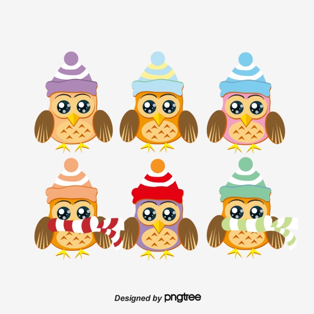 640x640 Cartoon Cute Owl Vector Material Free Download, Cartoon Vector