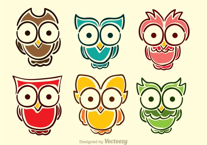700x490 Cartoon Owl Vectors