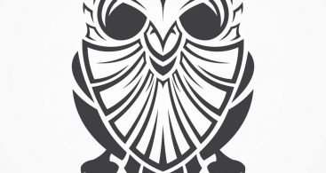 Owl Stencil Vector Archives 367x195 Owl Stencil Vector Archives
