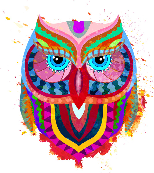 Owl Face Abstract Illustration Free Vector In Adobe Illustrator 534x600 Owl Face Abstract Illustration Free Vector In Adobe Illustrator
