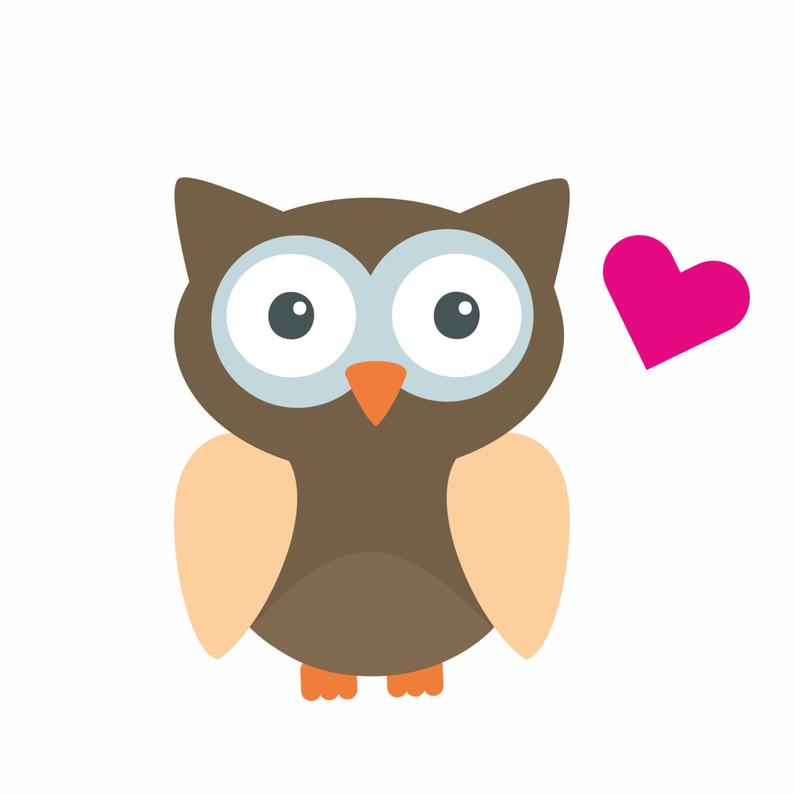 794x794 Cute Owl Clipart Vector Pdf Png For Etsy