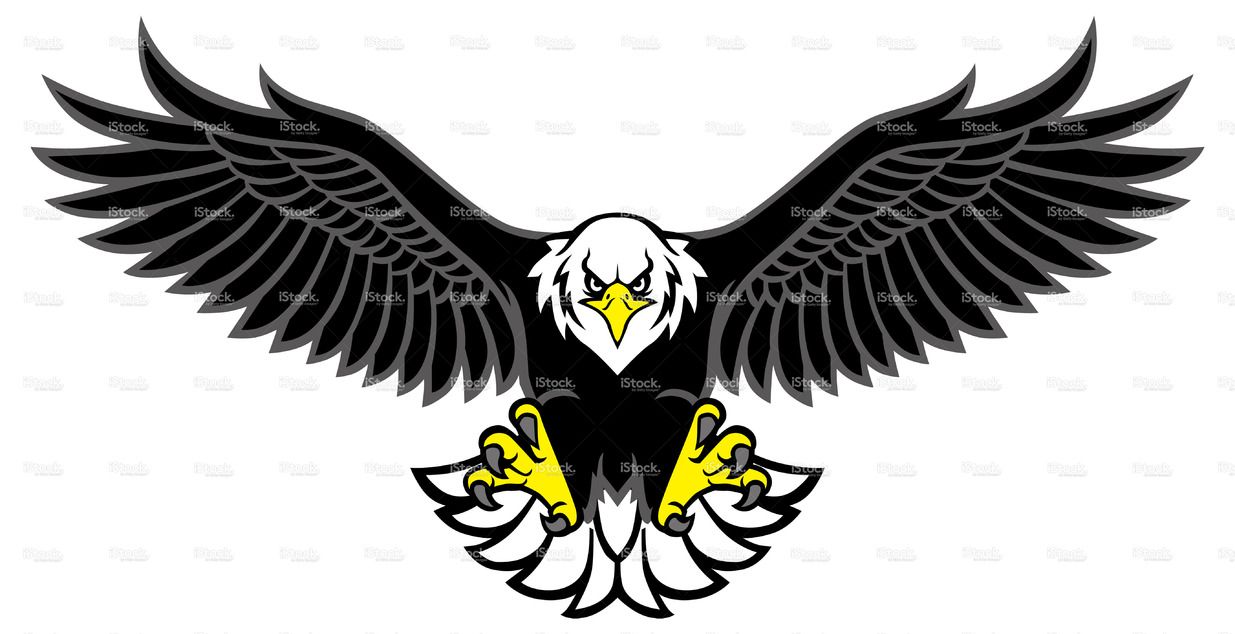 1235x634 Vector Of Eagle Mascot Spread The Wings Cricut Eagle Mascot