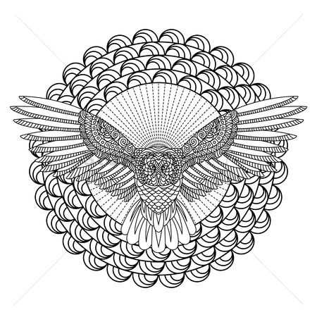 Owl Wings Vector at Vectorified.com | Collection of Owl Wings Vector ...