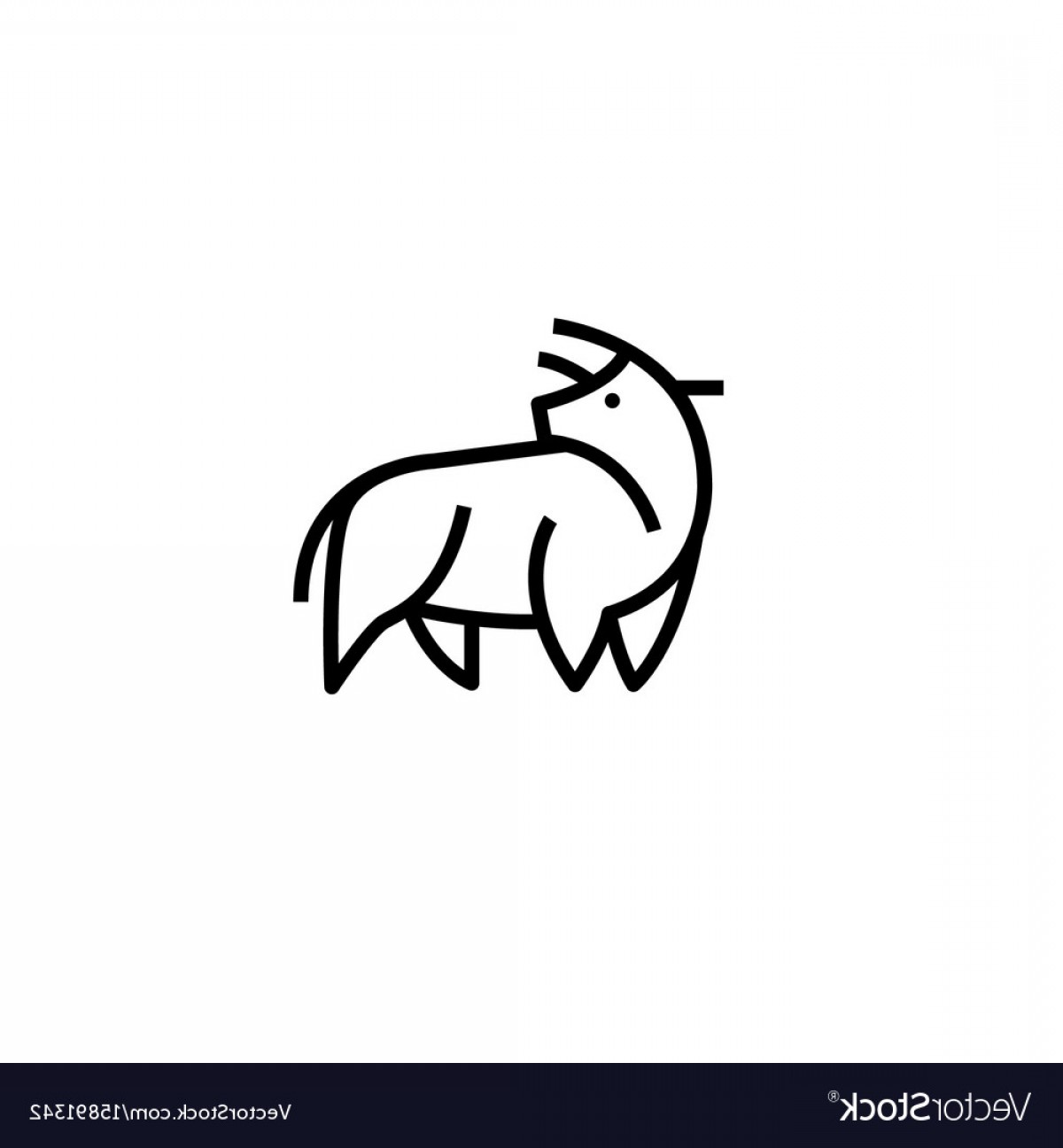 1200x1296 Linear Stylized Drawing Of Bull Ox Or Cow Vector Createmepink