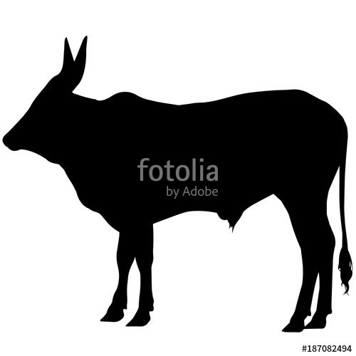 500x500 Ox Silhouette Vector Graphics Stock Image And Royalty Free Vector