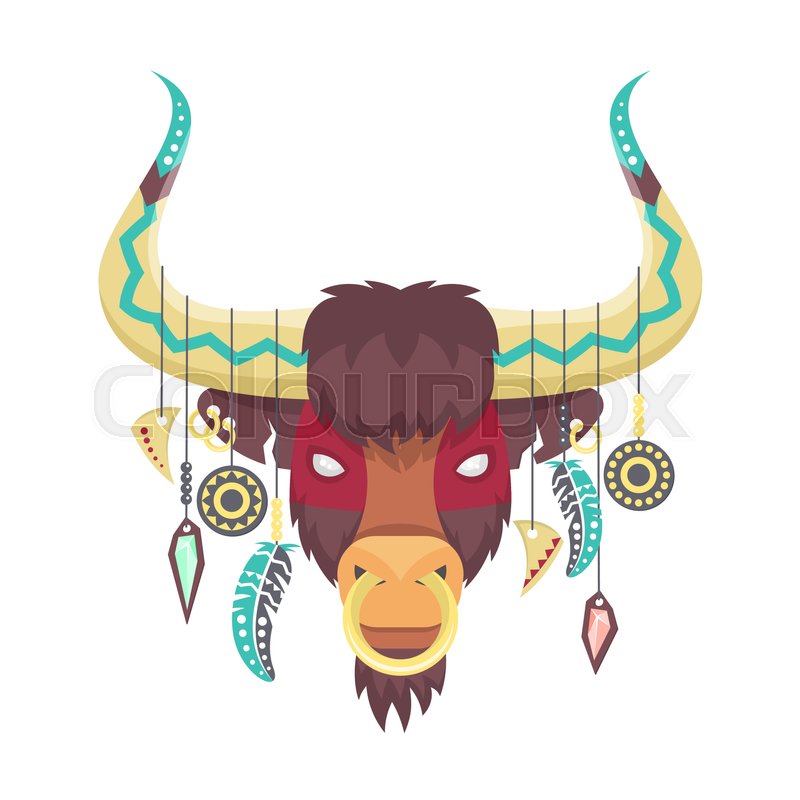 800x800 Vector Illustration Of Bull Or Ox In Stock Vector Colourbox