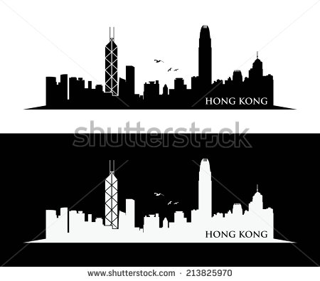 450x395 Collection Of 'hong Kong Skyline Silhouette' Download More Than