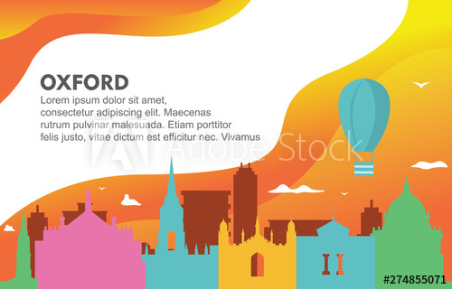 500x320 Oxford City Building Cityscape Skyline Dynamic Background