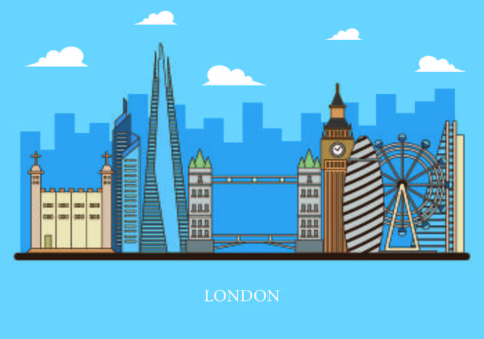 700x490 Vector Of The Shard And The London Skyline