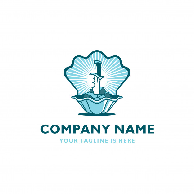 626x626 Pearl Clam Oyster Vector Icon Logo Template Vector Premium Download