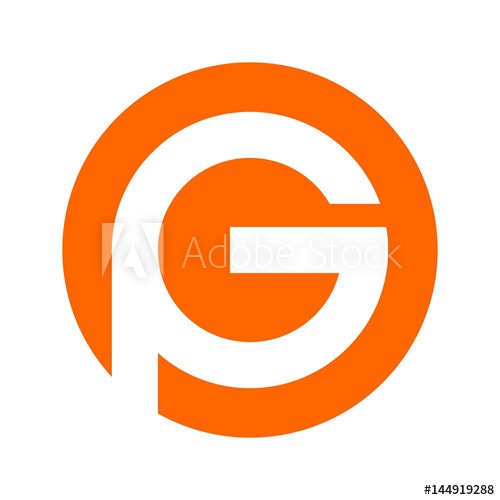 500x500 Letter P And G Logo Vector