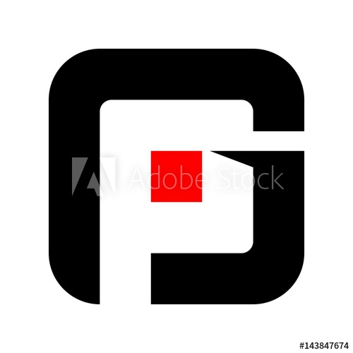 500x500 Letter G And P Logo Vector