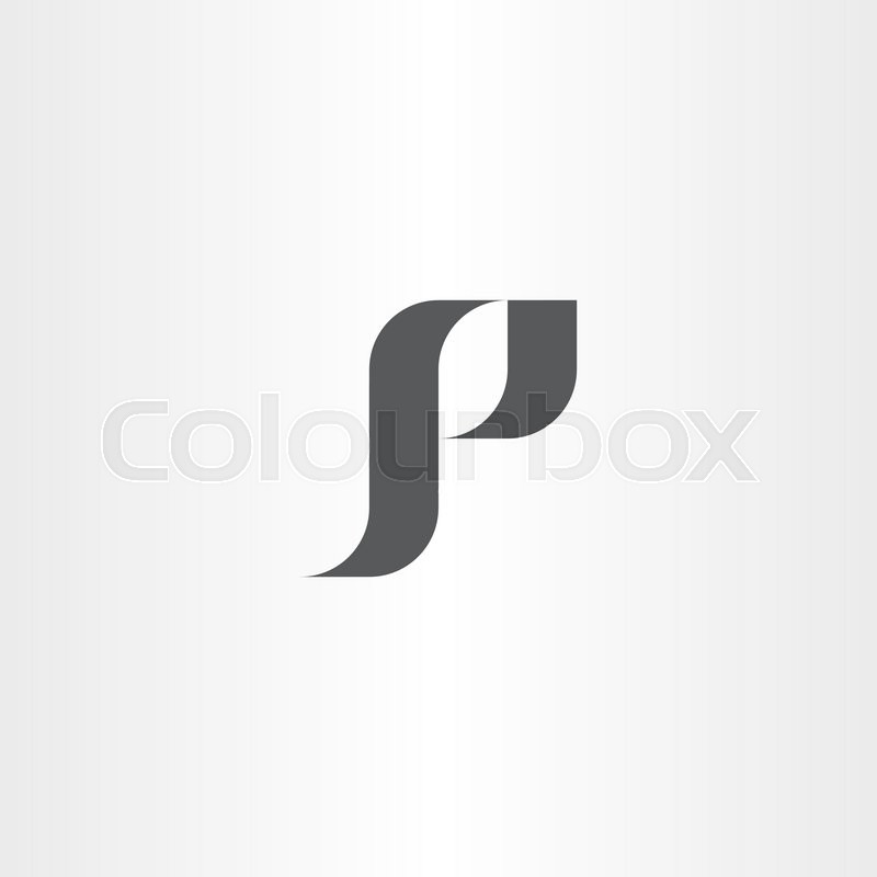 800x800 Letter P Black Logotype Vector Icon P Stock Vector Colourbox