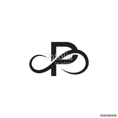 500x500 Infinity Letter P Logo Vector Stock Image And Royalty Free Vector