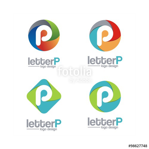 500x500 Collection Of Letter P Logo Design Vector Stock Image And Royalty