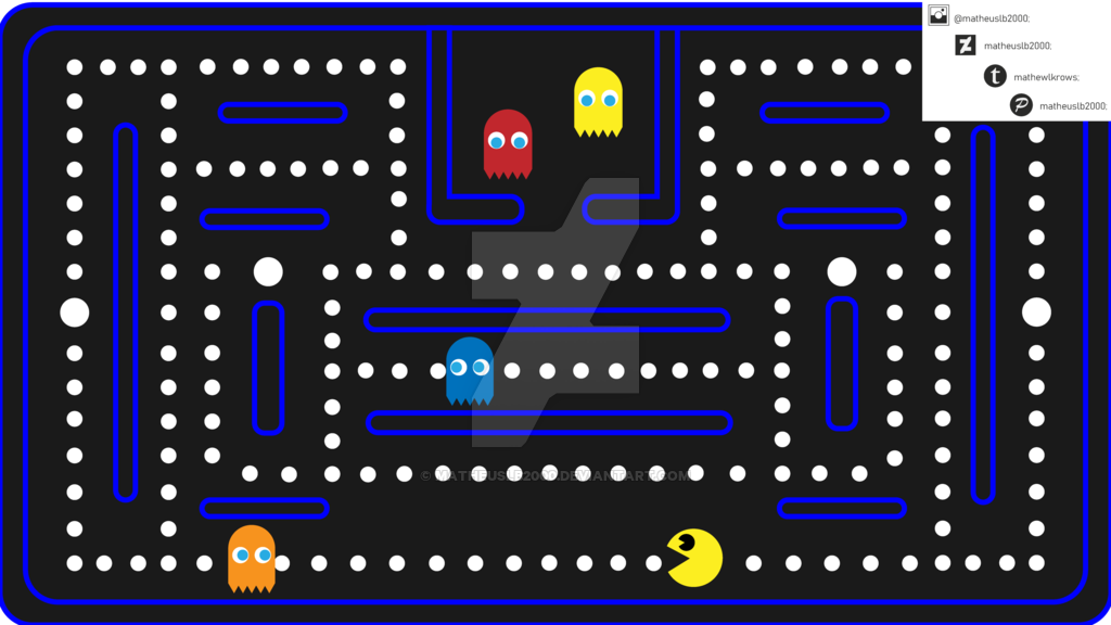 1024x576 Pac Man Vector