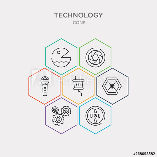 500x500 Simple Set Of Round Socket, Services, Digitate, Basic Plug Icons