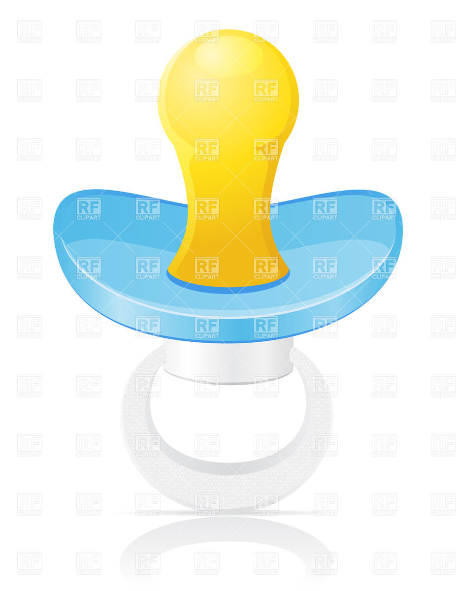934x1200 Blue Baby Pacifier Vector Image Of Objects Konturvid