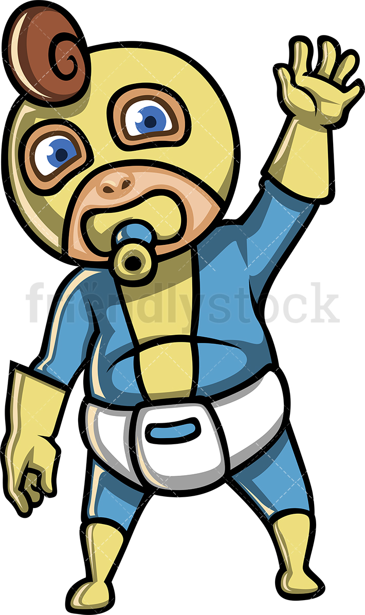 710x1196 Male Baby Superhero Cartoon Clipart Vector