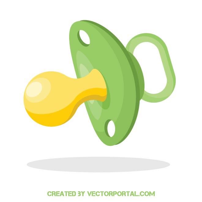 660x660 Pacifier Vector Image