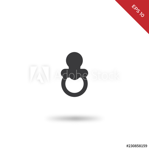 500x500 Pacifier Vector Icon