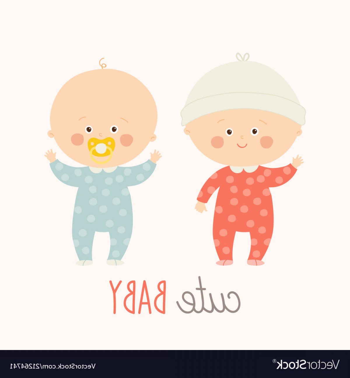 1200x1296 Two Cute Babies Standing With Baby Pacifier Vector Catchsplace
