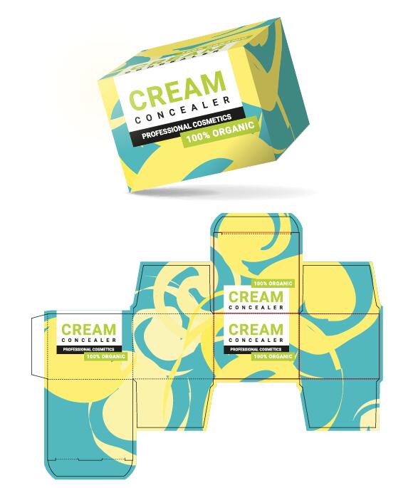 Cosmetic Packaging Box Template Vector Free Download 580x685 Cosmetic Packaging Box Template Vector Free Download