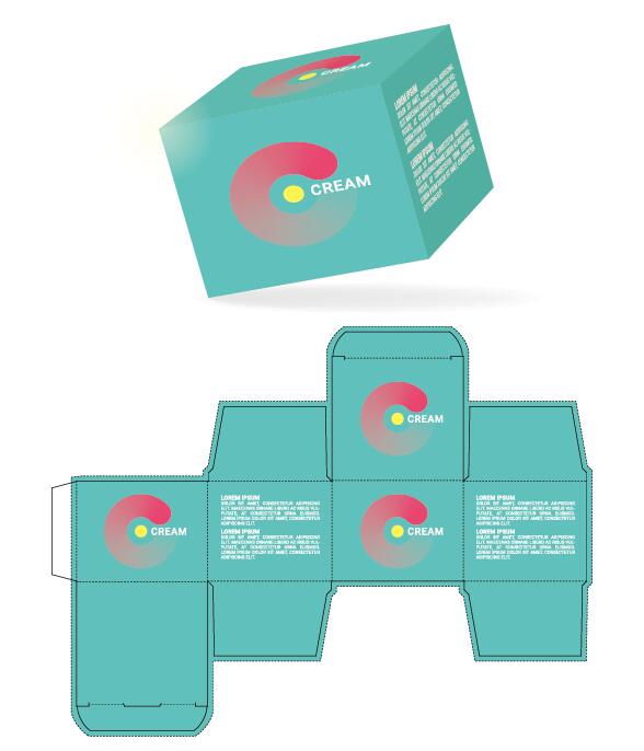Cosmetic Packaging Box Template Vector Free Download 588x686 Cosmetic Packaging Box Template Vector Free Download