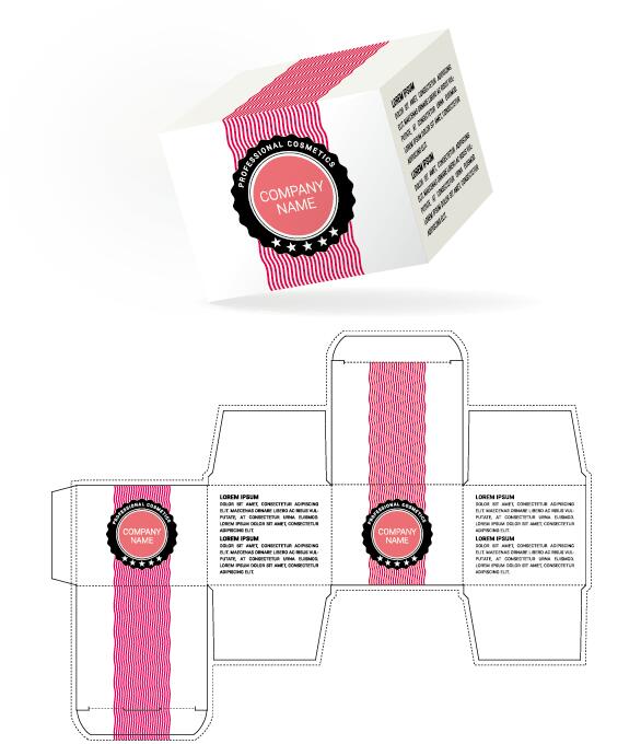 Cosmetic Packaging Box Template Vector Free Download 586x680 Cosmetic Packaging Box Template Vector Free Download