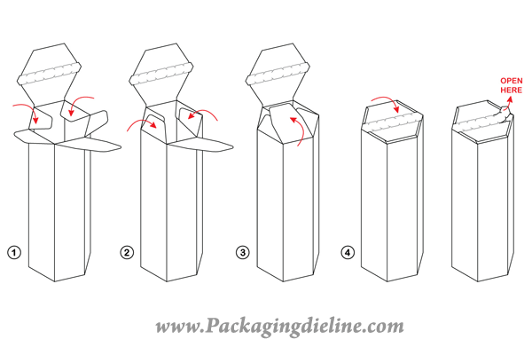 Free Packaging Dieline Template Vector 600x400 Free Packaging Dieline Template Vector