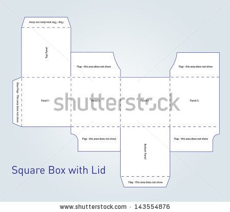 Vector Packaging Box Template With Lid 450x414 Vector Packaging Box Template With Lid