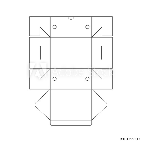 Packaging Box Template 500x500 Packaging Box Template