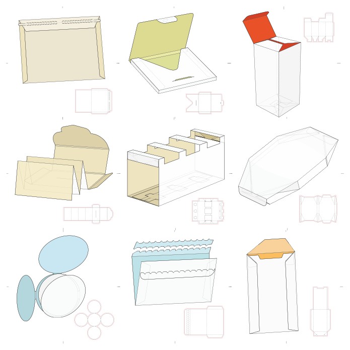 Vector Boxes Layouts 695x695 Vector Boxes Layouts