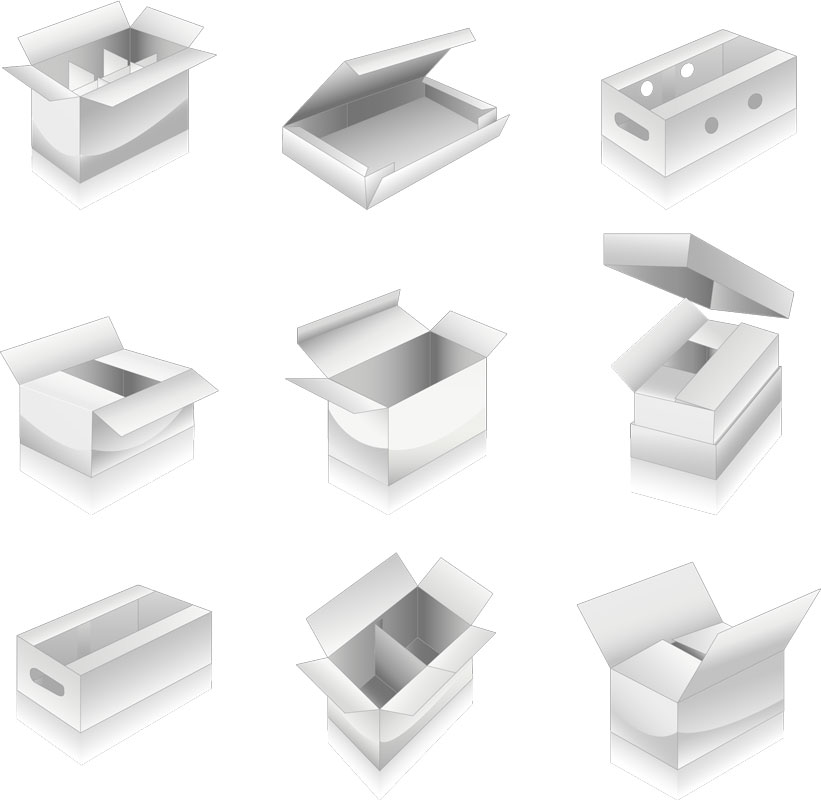 Blank Packaging Boxes Vector Vector Graphics Blog 821x800 Blank Packaging Boxes Vector Vector Graphics Blog
