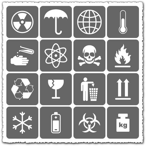 500x499 Packaging Symbols Vector