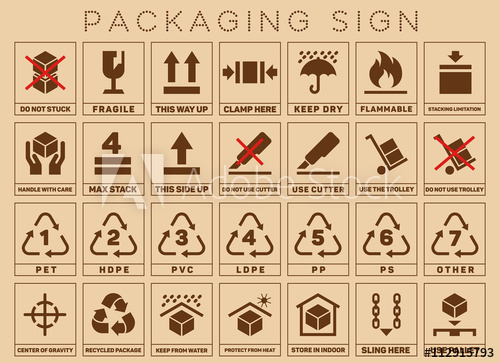500x363 Packaging Signs Or Packaging Symbols Packaging Symbol Standard