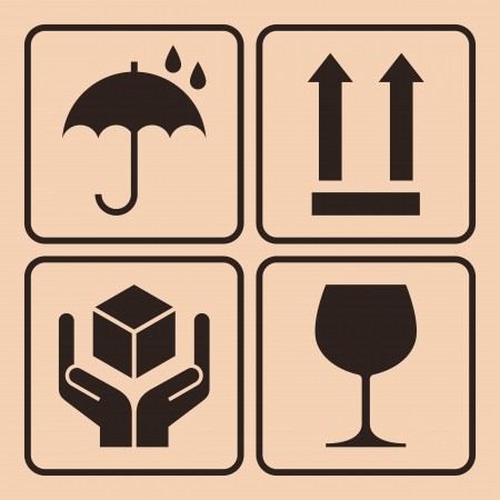 450x450 Packaging Symbols Royalty Free Vector Graphics