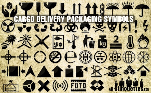 626x387 Cargo Delivery Vector Packaging Symbols Vector Free Download
