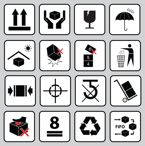 Download Packaging Symbols Vector at Vectorified.com | Collection ...