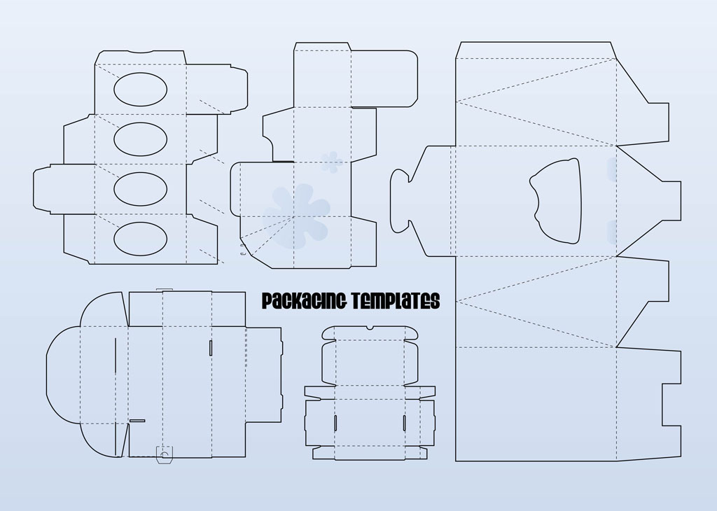 1024x730 Packaging Templates Vector Art Graphics